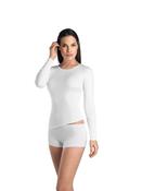 Cotton Seamless Long Sleeve Vest image