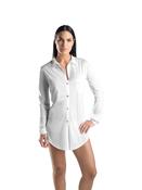 Cotton Deluxe Long Sleeve Short Nightshirt image