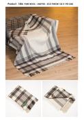 Pure Wool Undyed Blanket Brown and Cream