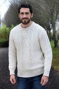 Super Soft Traditional Aran Sweater Natural - XXL image