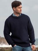 Fisherman Ribbed Crew Navy - XL image