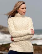 Luxurious Cable Knit Sweater - Natural - XS image