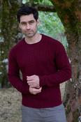 Men's 100% Lambswool Cable Knit Sweater – Bracken - S image