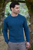 100% Lambswool Cable Knit Sweater Everglade - S image