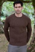 100% Lambswool Cable Knit Sweater - Grizzly - 2XL image