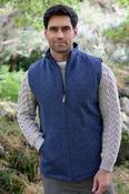 Men’s Wool Blend Gilet – Blue - S image
