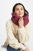 Super Soft Aran Snood Rasberry Marl image