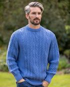 Heavyweight Extra Fine Merino Wool Sweater Sky Blue - M image