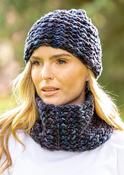 Super-soft Navy mix Snood - Made in Ireland image