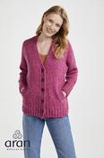 Ladies Donegal Cardigan Pink - XL