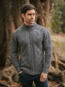 Men's Fisherman Full Zip Cardigan - Slate - XXL image