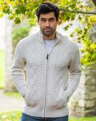 Men's Fisherman Full Zip Cardigan Natural - S image