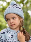 Kids Fairisle Hat - Blue image