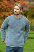 Donegal Roll Neck Sweater Sky Blue - L image
