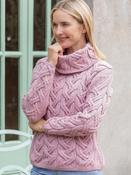 Aran Super Soft Aran Chunky Sweater Pink - XL image