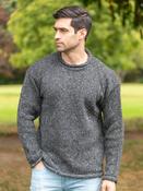 Donegal Roll Neck Sweater Dark Grey - XXL image
