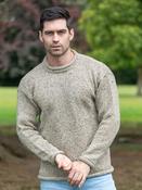 Donegal Wool Roll Neck Sweater Oatmeal - XL image