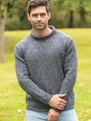 Unisex Roll Neck Merino Wool Sweater Slate - S image