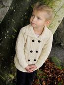 Girls Double Breasted Coat Natural - 2-3 yrs image