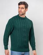 Heavyweight Extra Fine Merino Wool Sweater Forest Green - S image