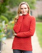 A641 Trellis Sweater Chilli - Chilli / L image