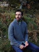 Aran Donegal Half Zip Mens Sweater image