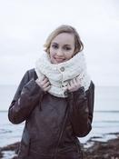 Aran Infinity Snood Natural - Natural