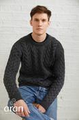 Unisex Super Soft Merino Wool Sweater Charcoal - XXL image