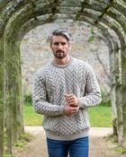 Unisex Super Soft Merino Wool Sweater Oatmeal - XS image