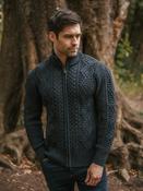 Fisherman Full Zip Cardigan Blackwatch - M