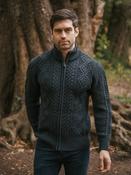 Fisherman Full Zip Cardigan Blackwatch - S