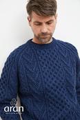 Aran Handknit Sweater Nightshade Navy - Navy / XL image