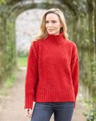 Paige Wool and Cashmere Polo Neck Chilli - Chilli / S