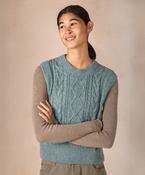 Callie Cable Vest Ocean Mist - L image