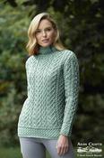 Luxurious Cable Knit Sweater - Mermaid - XL image
