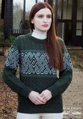 Unisex Jacquard Army 100% Merino Wool - M