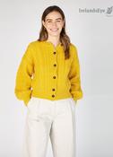 Clover Cropped Cardigan Sunflower - XS