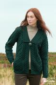 One Button Ladies Merino Wool Cardigan - S