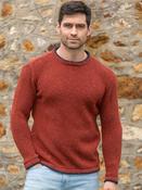 Men's Wool and Cashmere Crew Neck Copper Marl - M