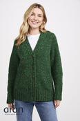 Ladies Donegal Cardigan Fresh Green - M