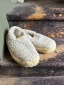 Light Grey Non Slip Wool Slippers - 41-42