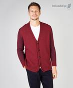 Pinstripe Cardigan Sunrise Red - XXL