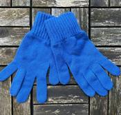 100% Lambswool Gloves Dark Blue - Ladies image