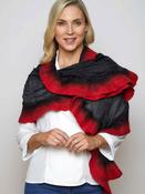 Felt Merino Wool &amp; Silk Scarf Poppy image