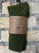 Luxury Wool Blend Socks Moss Green - UK 4-7, EUR 37-41, USA 5.5-8.5 image