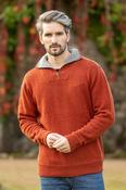 Half Zip Lambswool Sweater Russet - XL image