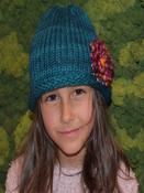 Handmade Super Soft Merino Wool Children's Hat Turquoise - 4-5 yrs