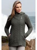 Side Zip Cardigan with Hoody - Thundra / XS