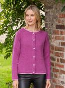 Wool and Cashmere Cardigan Pink Berry - XS image