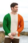 Irish Aran Tricolour Sweater Unisex - XS